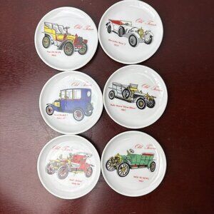 Schumann Arzberg Vintage Automobile / Mini Car Collector Plate Set of 6